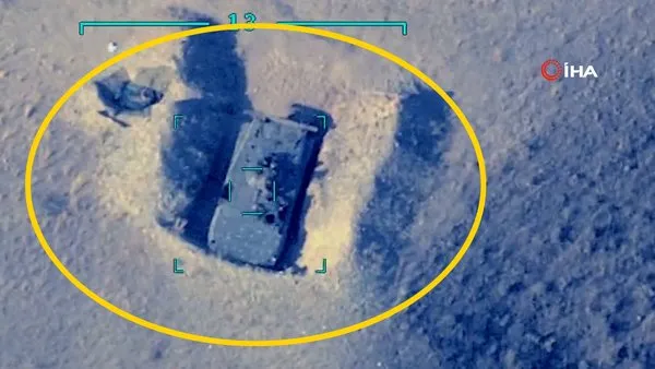 Azerbaycan'dan son dakika paylaşımı! Gizlenmeye çalışan mevzideki Ermeni hedefi böyle havaya uçuruldu | Video