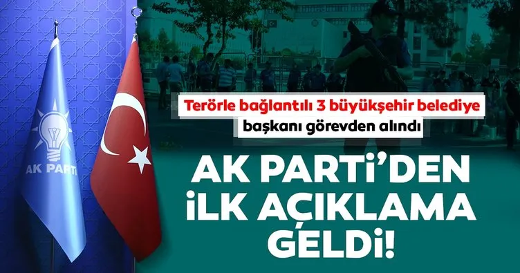 AK Parti’den HDP’li belediyelerdeki görevden almalarla ilgili ilk açıklama
