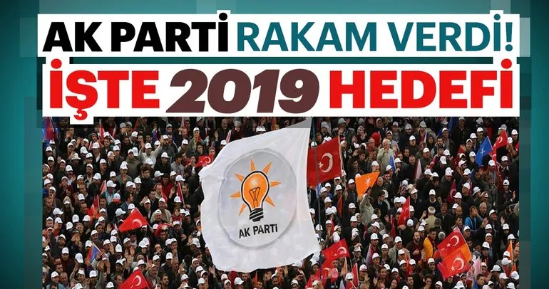 Son dakika: AK Parti rakam verdi! İşte 2019 hedefi...