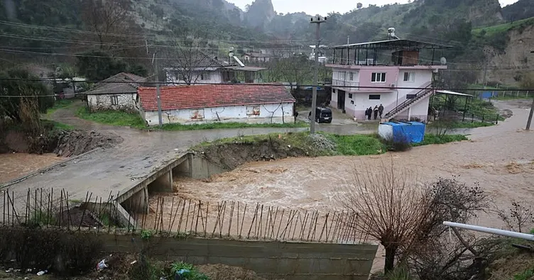 Aydın’da dere taştı: 9 ev tahliye edildi