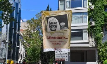 Beyoğlu sokakları anne fotoğraflarıyla donatıldı