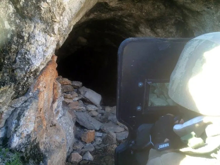 8 odalı PKK mağarasına dev operasyon