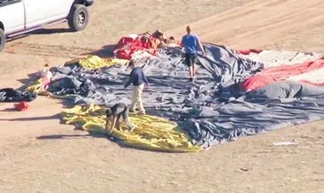 Sıcak hava balonu yere çakıldı: 4 ölü