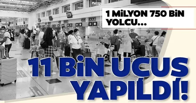 Antalya Ya Bir Ayda 11 Bin Ucus Son Dakika Haberler