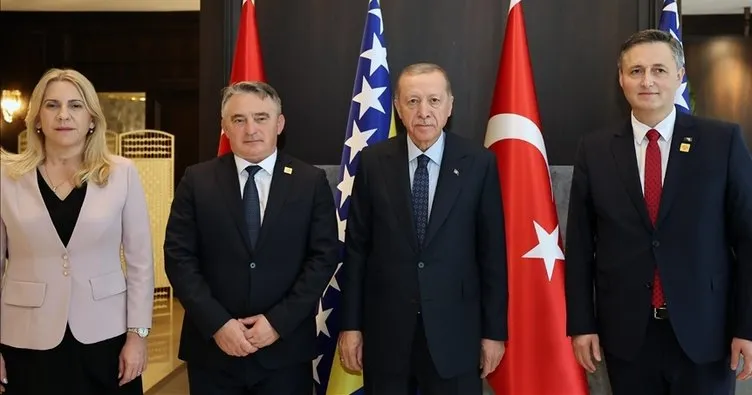 Başkan Erdoğan, Bosna Hersek Devlet Başkanlığı Konseyi üyeleriyle görüştü