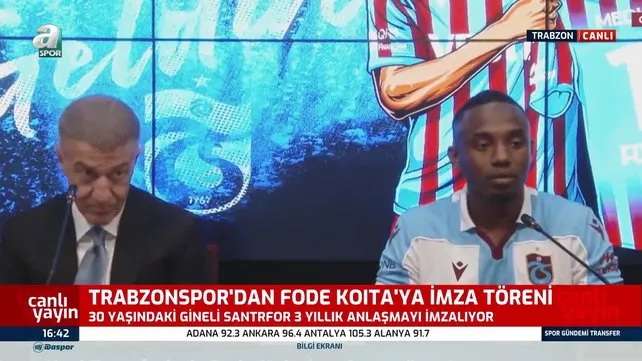 Trabzonspor yeni transfer Fode Koita'ya imza töreni düzenledi!