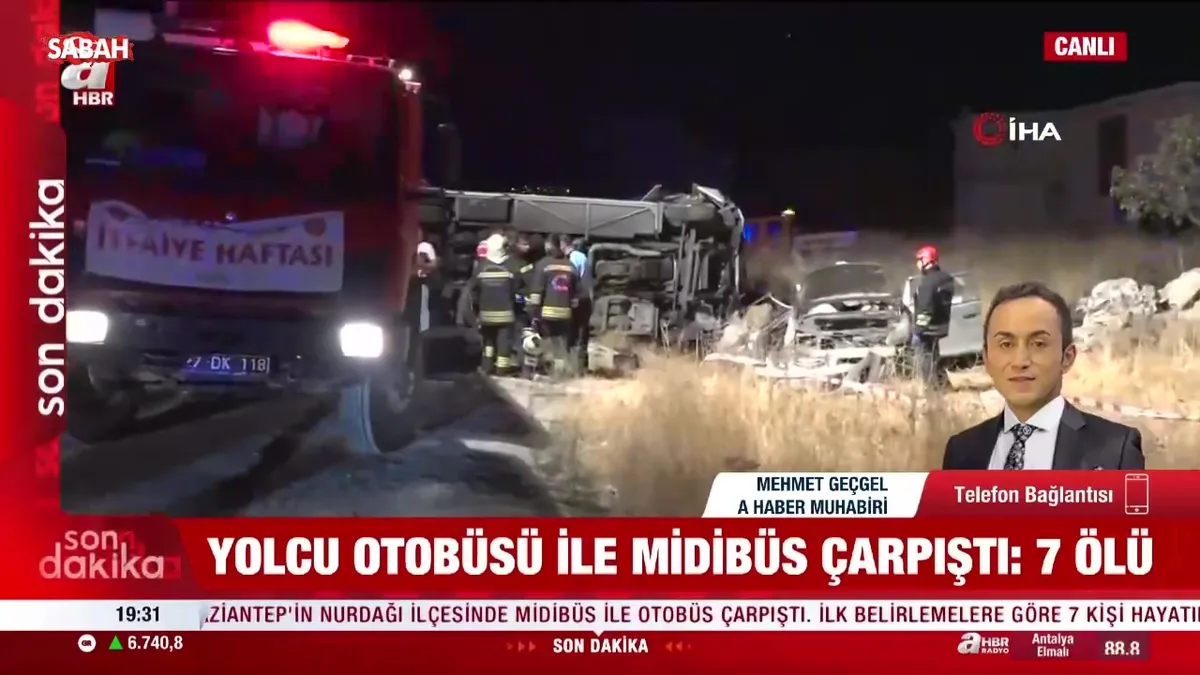 Gaziantep'te feci kaza: Otobüs devrildi! Ölü ve yaralılar var...