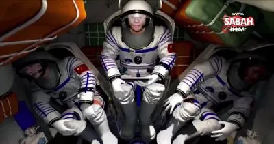 Çin’in uzay aracı Shenzhou-12 istasyona kenetlendi | Video