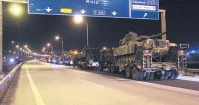 Tank ve zırhlı araçlar sınıra ilerliyor