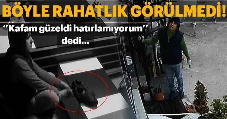 Adana’da ilginç olay! İş yerinden hırsızlık yaptıktan sonra ayakkabısını çıkartıp dinlendi