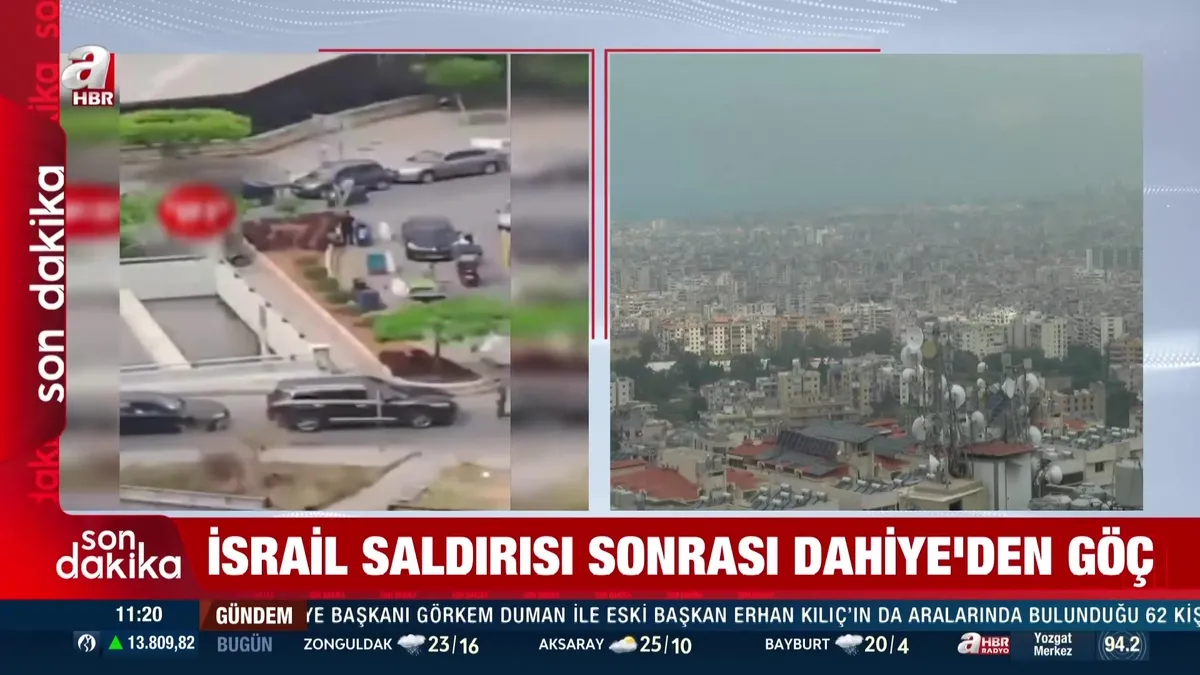 İsrail Beyrut’un Dahiye bölgesini vurdu: Katil Netanyahu talimat vermişti videosunu izle