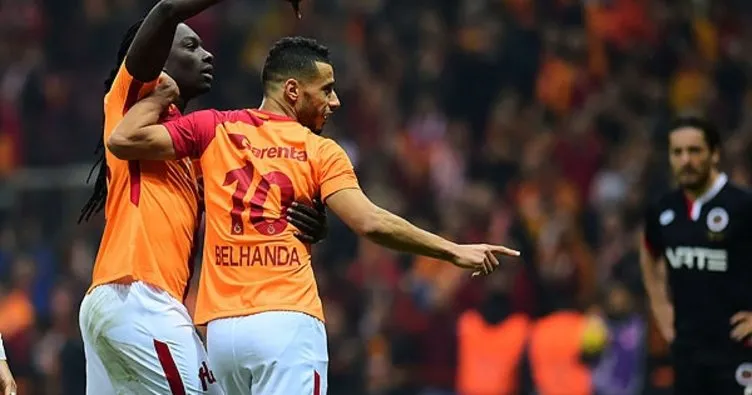 Galatasaray’ı Gomis ve Belhanda sırtladı