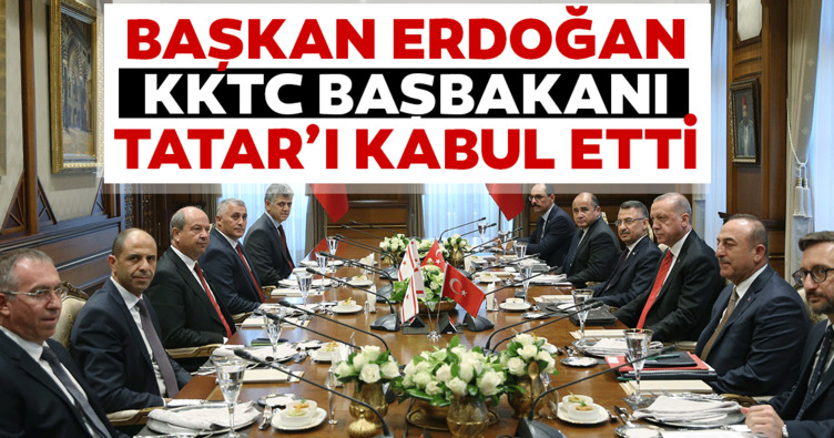Başkan Erdoğan KKTC Başbakanı Ersin Tatar’ı kabul etti