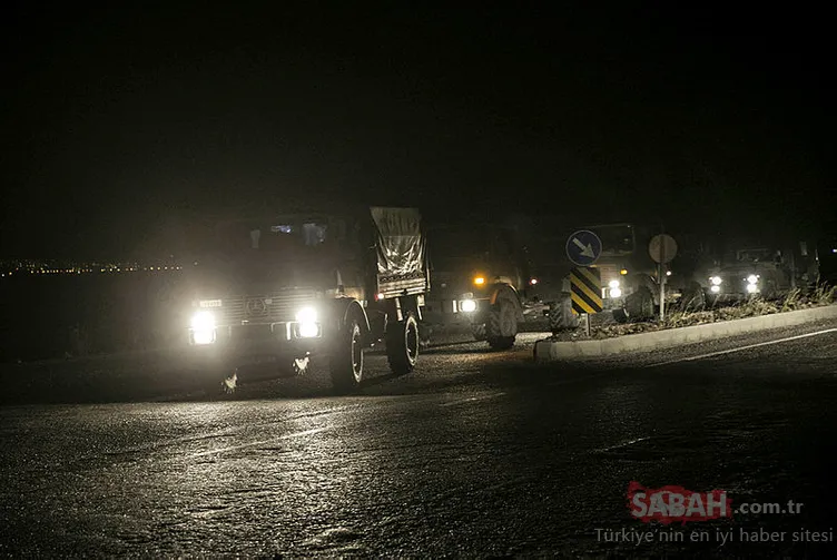 Kilis'ten, Suriye'nin İdlib kentine Hatay'a obüs sevkiyatı yapıldı.