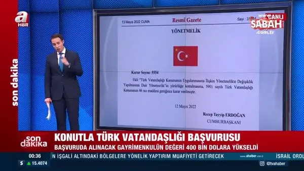 Son dakika: Konutla Türk vatandaşlığına geçme alt limiti 400 bin dolar yükseldi | Video
