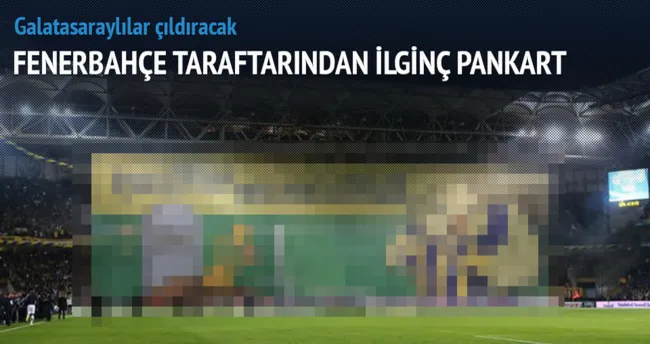 Kadıköy’de maç sonu açılan olay pankart!