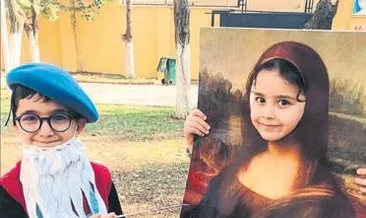Minikler ünlü ressamların izinde