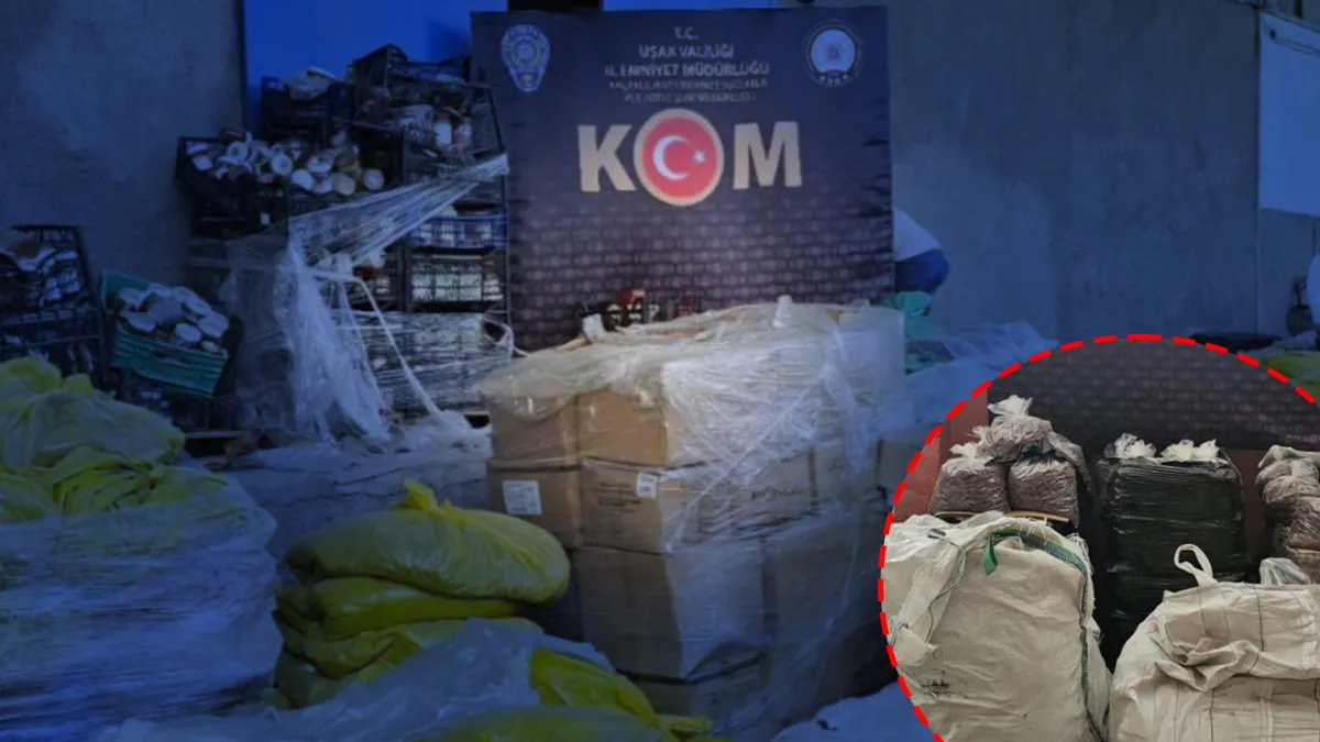 Uşak'ta 30 ton bozuk gıda ele geçirildi