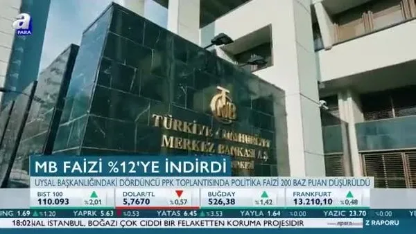 Merkez Bankası faizi indirdi