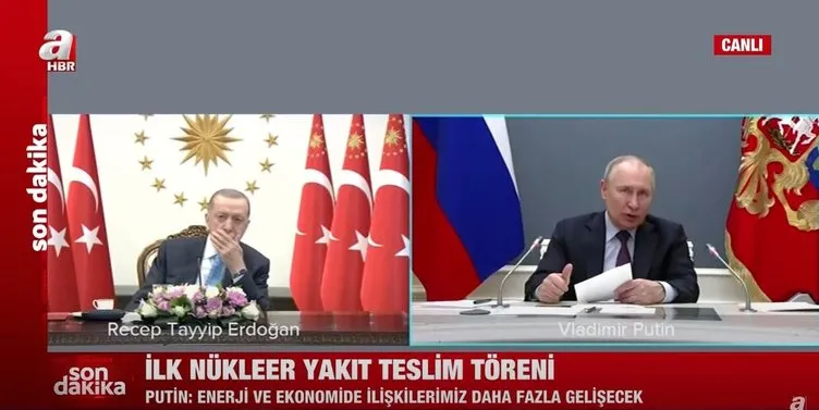 Son dakika | Putin’den tarihi açılışta kritik mesajlar: Türkiye artık nükleer enerjiye sahip bir ülke olacak