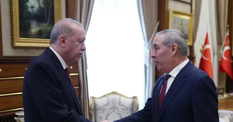 Başkan Erdoğan, Filistin Devlet Başkan Yardımcısı Hüseyin eş-Şeyh’i kabul etti
