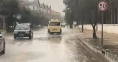 Menteşe’de yağmur yağdı, sokaklar göle döndü!