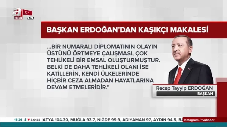 Başkan Erdoğan Washington Post'a yazdı