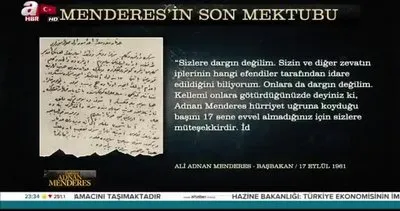 Adnan Menderes’in idam edilişinin 61. yılı! İşte idamından önce yazdığı son mektup: Sizlere dargın değilim... | Video