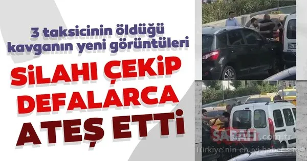Esenyurt'ta 3 taksicinin öldüğü silahlı kavganın yeni görüntüleri