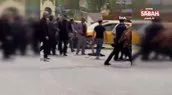 İspir’de iki grup arasında bıçaklı ve sopalı kavga kamerada