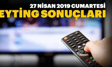 Reyting sonuçları 27 Nisan 2019 Cumartesi - Kalk Gidelim, Erkenci Kuş ve Bir Aile Hikayesi reyting sonucu detayları