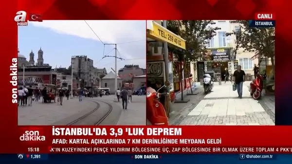 İstanbul'da 3.9'luk deprem! İstanbul'dan | CANLI YAYIN | Marmara'da çevre illerde de hissedildi