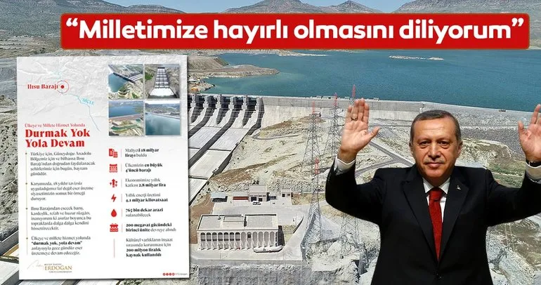 Başkan Erdoğan’dan Ilısu Barajı paylaşımı
