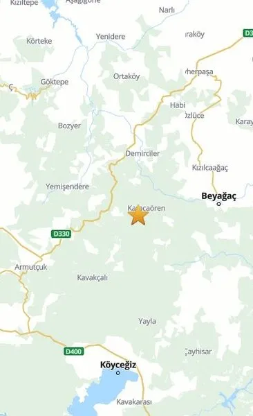 Muğla Menteşe’de 3.9 büyüklüğünde deprem