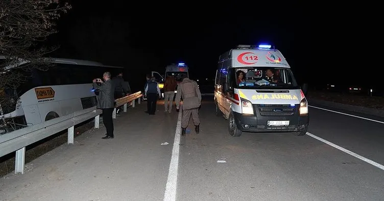Konya’da otobüs şarampole devrildi: 14 yaralı
