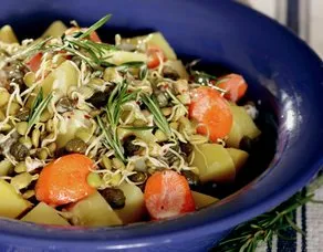 Mercimek Filizli Patates Salatası