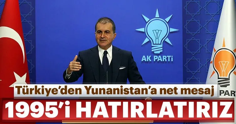 AK Parti sözcüsü Ömer Çelik’ten son dakika önemli açıklamalar