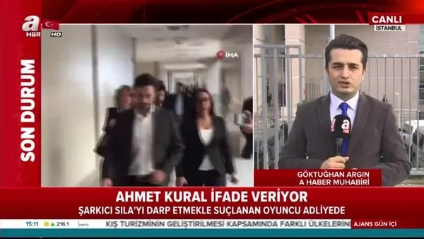 Şarkıcı Sıla Gençoğlu'na 45 dakika işkence yaptığı iddia edilen oyuncu Ahmet Kural ifade veriyor!
