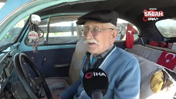 87 yaşındaki vatandaş, 1962 model vosvosuna gözü gibi bakıyor | Video