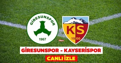 Giresunspor-Kayserispor maçı CANLI İZLE! Süper Lig Giresunspor Kayserispor maçı beIN Sports 2 canlı yayın izle