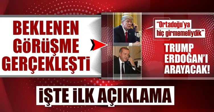 Son dakika: Cumhurbaşkanı Erdoğan ile Trump görüştü
