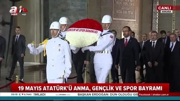 Anıtkabir'de 19 Mayıs Atatürk'ü Anma Gençlik ve Spor Bayramı töreni