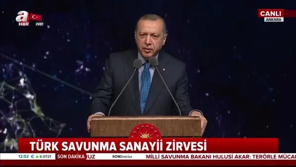 Başkan Erdoğan Türk Savunma Sanayii Zirvesi'nde konuştu
