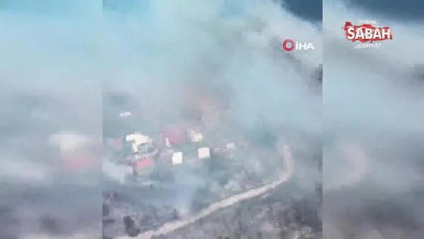 İzmir'in iki ilçesinde aynı anda orman yangını | Video