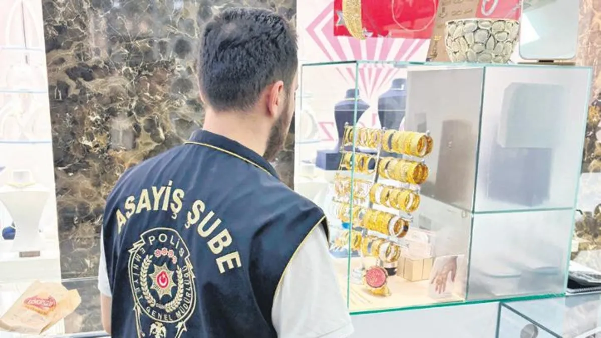 Altın vurgununda 33 şüpheliye gözaltı