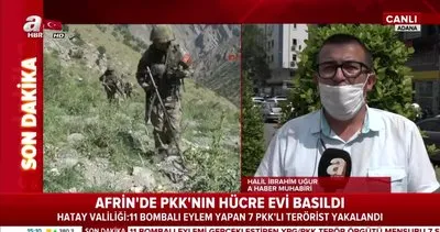 Son dakika: Afrin’de PKK’nın hücre evi basıldı! Bombalı eylem yapan 7 terörist yakalandı | Video