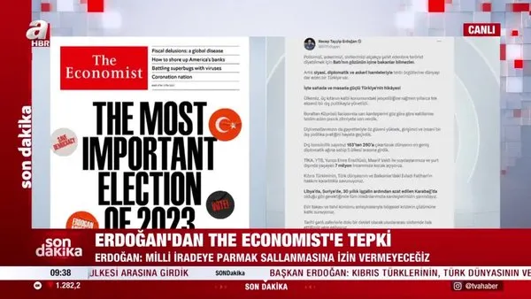 Başkan Erdoğan'dan The Economist'e tepki | Video
