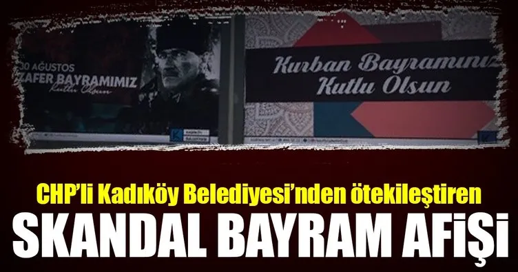 CHP’li Kadiköy Belediyesi’nden skandal afiş