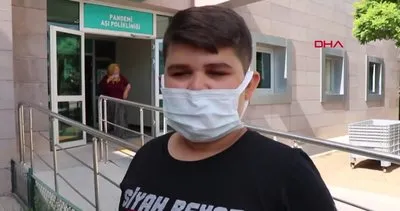 Kırşehir’de koronavirüs aşısı olan 12 yaşındaki Ahmet’ten ’Aşı’ çağrısı