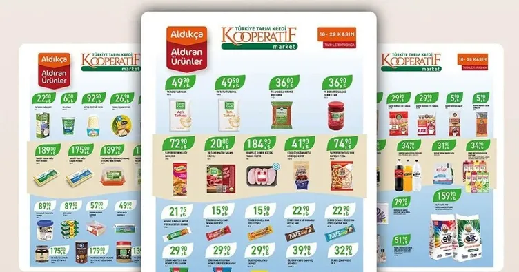 Tarım Kredi Marketlerde indirimler başladı! 29 Kasım’a kadar geçerli! Tarım Kredi Kooperatif Market indirimleri neler?